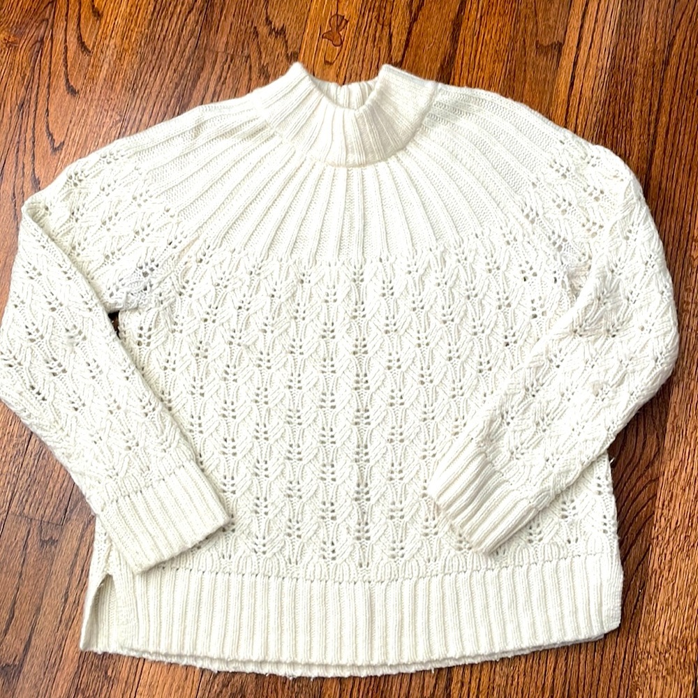 Cream chunky open stitch sweater